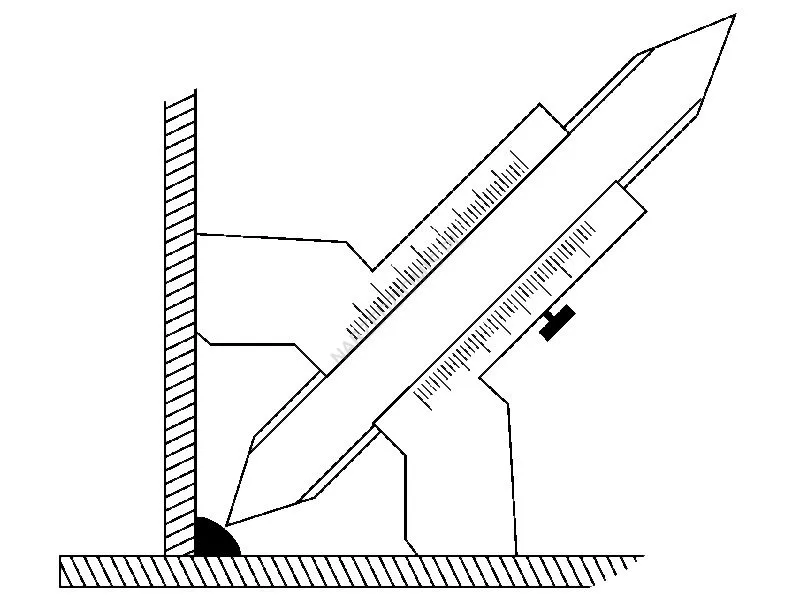 Rysunek techniczny: Przymiary spawalnicze: Długość podziałki 20 mm - LIMIT
